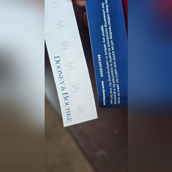 Dooney & Bourke Red Pebbled Leather Large Satchel - Picture 8 of 10